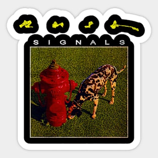 Rush Band Signals Distressed Sticker